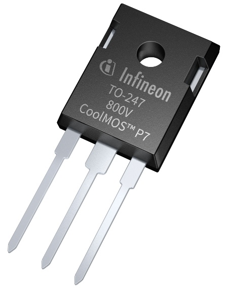 The 800 V CoolMOS P7 series offers up to 0.6 percent efficiency gain which translates into 2 to 8 °C lower MOSFET temperature compared to similar products. The MOSFET is easy to drive and to design-in due to its industry leading V(GS)th of 3 V and the smallest VGS(th) variation of only ±0.5 V.