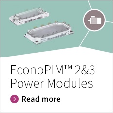 Promotion banner for econoPIM 2 and 3 power modules