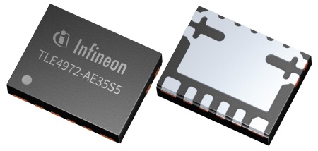 The integrated EEPROM of Infineon’s XENSIV™ TLE 4972 current sensor allows customization for different applications and supports measurement ranges up to 2 kA. The sensor causes very low-power losses due to the magnetic sensing principle. Therefore, it can be used as a versatile and redundant solution in 400 V or 800 V battery main switches.